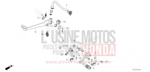 PEDALE (CB350RS/GB350S) GB350SS de 2025